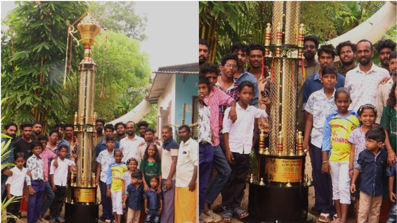 പ്രിയ കൂട്ടുകാരൻ വിടപറഞ്ഞു; കെടാത്ത ഓർമക്കായി 12 അടി ഉയരമുള്ള ട്രോഫിയുമായി ടീം നേതാജി ക്ലബ് പ്രിയ കൂട്ടുകാരൻ വിടപറഞ്ഞു; കെടാത്ത ഓർമക്കായി 12 അടി ഉയരമുള്ള ട്രോഫിയുമായി ടീം നേതാജി ക്ലബ്