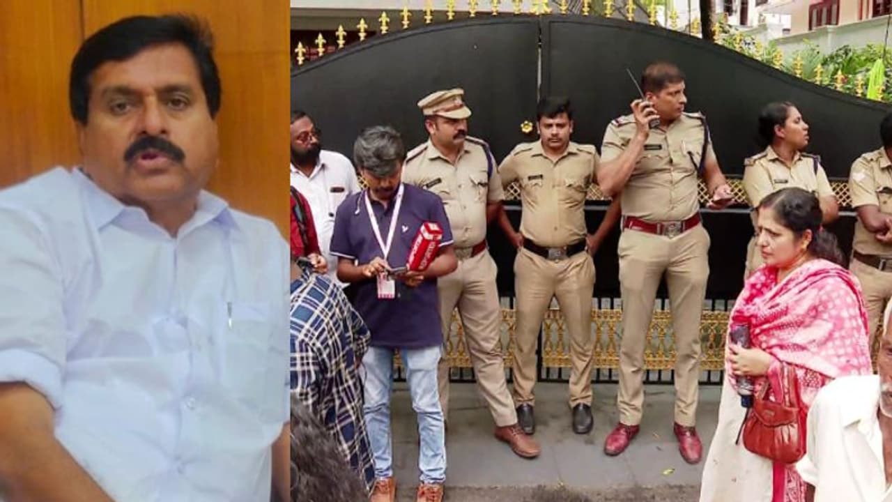 300 നിക്ഷേപകര്‍, നഷ്ടമായത് 13 കോടി, വി എസ് ശിവകുമാറിന്റെ വീട്ടിൽ നിക്ഷേപകരുടെ പ്രതിഷേധം 