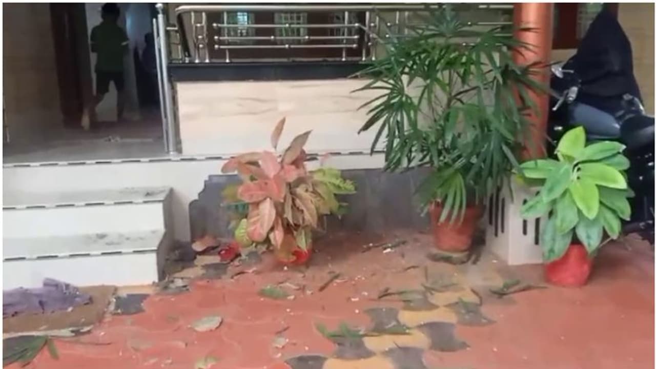 കണ്ണൂർ കോടിയേരിയിൽ വീടിന് നേരെ ബോംബേറ് കണ്ണൂർ കോടിയേരിയിൽ വീടിന് നേരെ ബോംബേറ്