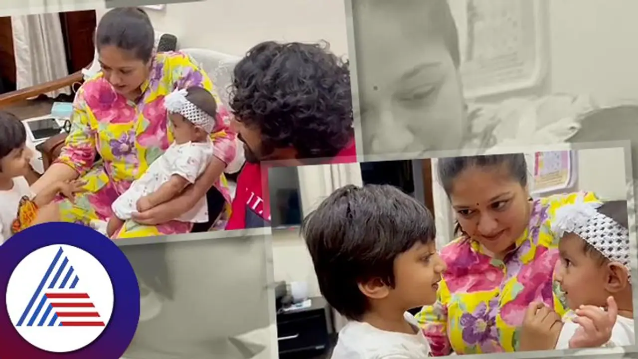 ಧ್ರುವ ಸರ್ಜಾ ಮಗಳಿಗೆ ಒಂದು ವರ್ಷ: ತಂಗಿಯ ಜೊತೆ ಚಿರು ಪುತ್ರನ ಕ್ಯೂಟ್​ ಮಾತುಕತೆ ವೈರಲ್