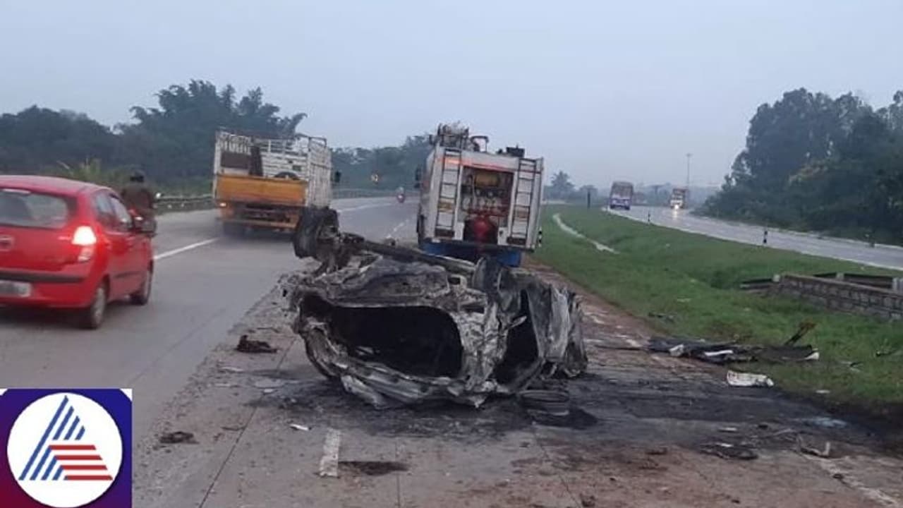 Bengaluru: Woman, two year old child killed after rented car rams into truck on NICE Road