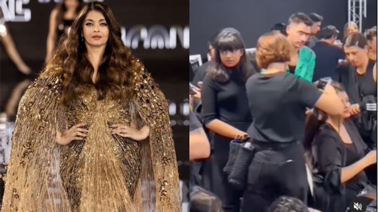 അമ്മയെ ഒരുക്കാന്‍ ആരാധ്യയും; പാരീസ് ഫാഷന്‍ വീക്കില്‍ തിളങ്ങി ഐശ്വര്യ റായ് ബച്ചൻ; വീഡിയോ 