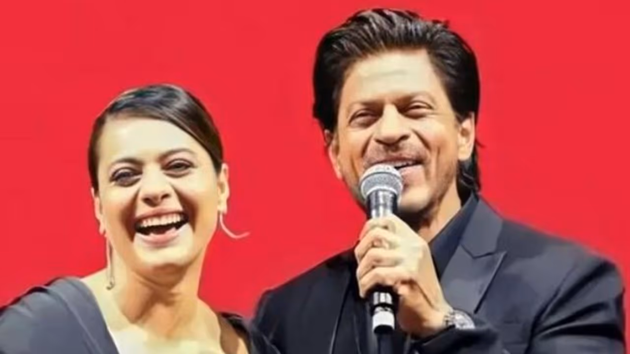 Kajol's reaction to Shah Rukh Khan's prank about their marriage goes viral; watch fun video