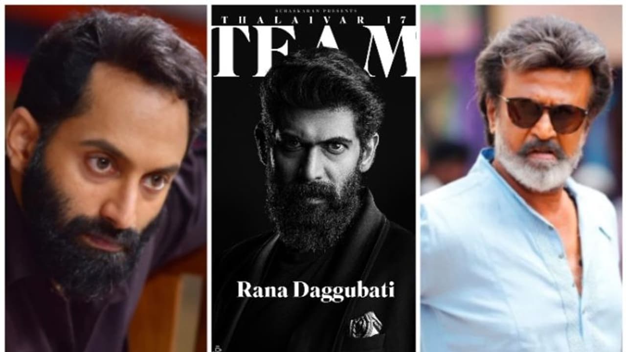 'തലൈവര് 170' രജനിക്കൊപ്പം ബാഹുബലി താരം റാണയും; സ്റ്റാര് കാസ്റ്റ് ഗംഭീരമാകുന്നു, ഫഹദ് എത്തുമോ? 'തലൈവര് 170' രജനിക്കൊപ്പം ബാഹുബലി താരം റാണയും; സ്റ്റാര് കാസ്റ്റ് ഗംഭീരമാകുന്നു, ഫഹദ് എത്തുമോ?