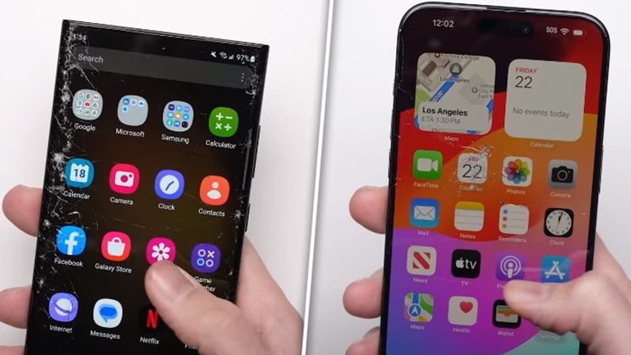 iPhone 15 Pro Max vs Samsung Galaxy S23 Ultra: Who won the drop test? (WATCH)