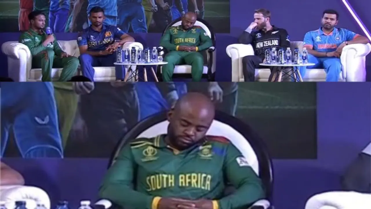 Cricket World Cup 2023: கேப்டன்ஸ் மீட்டிங்கில் நன்றாக அசந்து தூங்கிய தென் ஆப்பிரிக்கா கேப்டன் டெம்பா பவுமா!