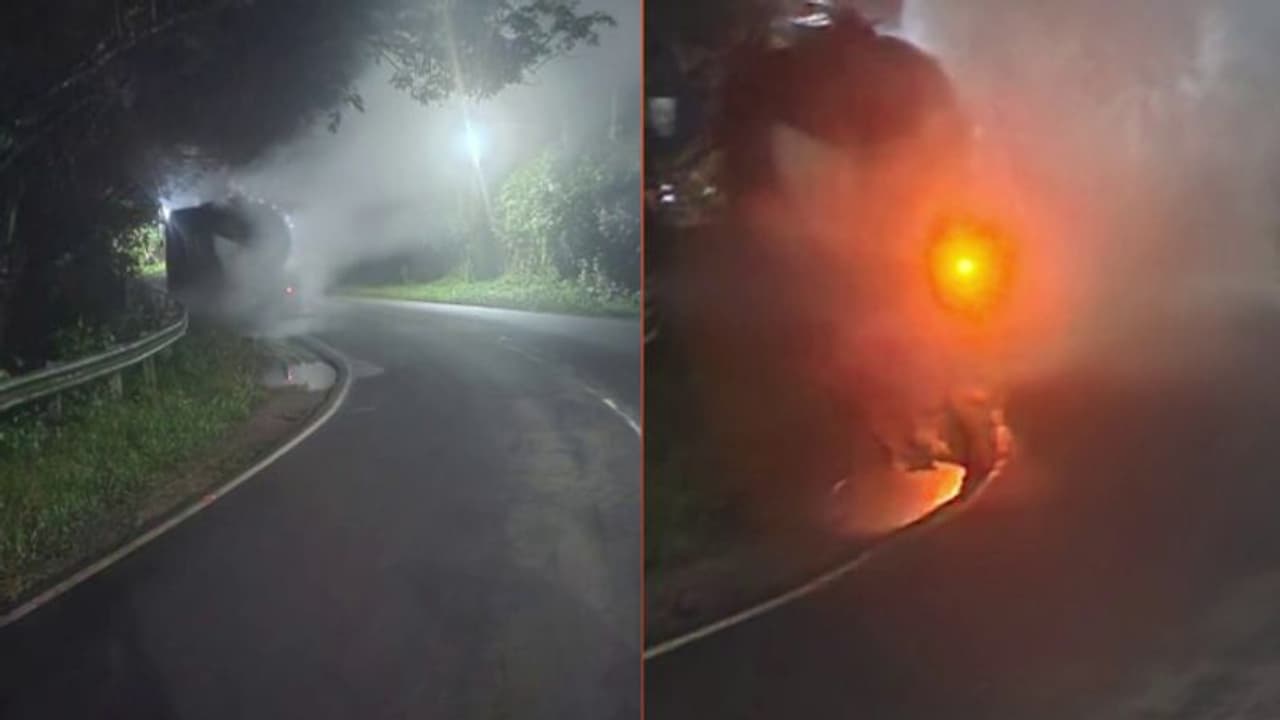 കൊല്ലത്ത് പുനലൂരിന് സമീപം ആസിഡ് ടാങ്കറിൽ ചോർച്ച കൊല്ലത്ത് പുനലൂരിന് സമീപം ആസിഡ് ടാങ്കറിൽ ചോർച്ച