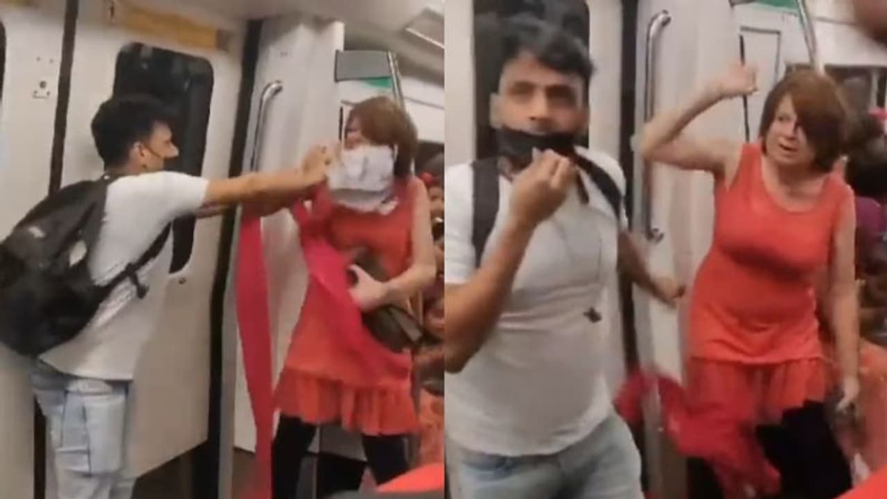 ട്രെയിനില്‍ യാത്രക്കാരനെ മര്‍ദ്ദിച്ച് നടി, വീഡിയോ പ്രചരിക്കുന്നു