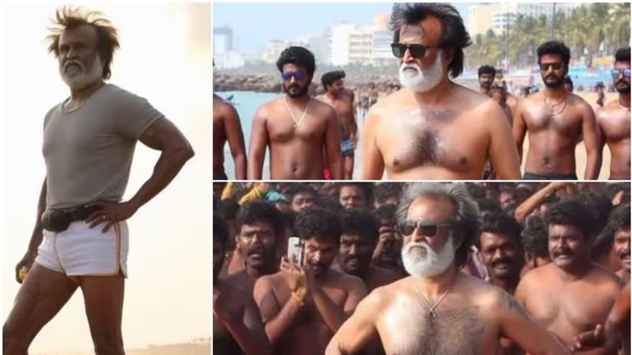 രജനികാന്തിന്‍റെ തിരുവനന്തപുരം ചിത്രമല്ല; ഇത് എഐ തീര്‍ത്ത 'തലൈവര്‍' ചിത്രങ്ങള്‍ വൈറല്‍