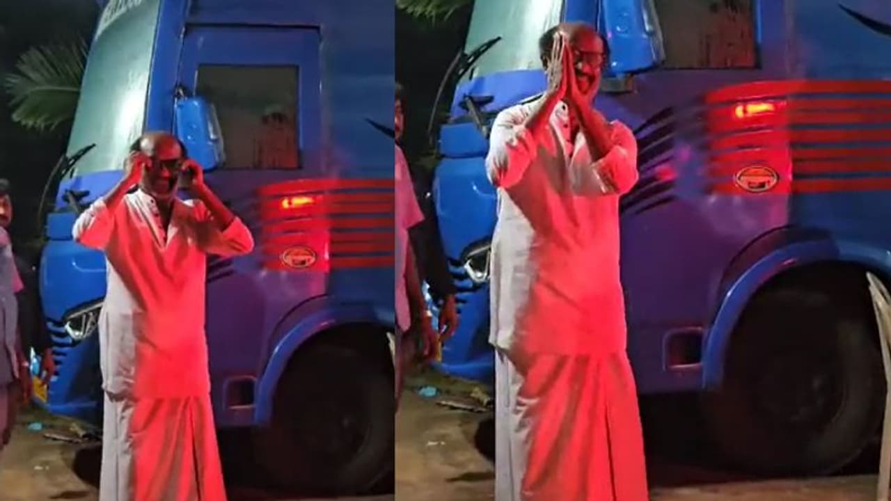 தலைவர் 170 படப்பிடிப்பு.. இடையில் ரசிகர்களோடு ஒரு குட்டி உரையாடல் வெள்ளை வேஷ்டி சட்டையில் சூப்பர் ஸ்டார்! தலைவர் 170 படப்பிடிப்பு.. இடையில் ரசிகர்களோடு ஒரு குட்டி உரையாடல் வெள்ளை வேஷ்டி சட்டையில் சூப்பர் ஸ்டார்!