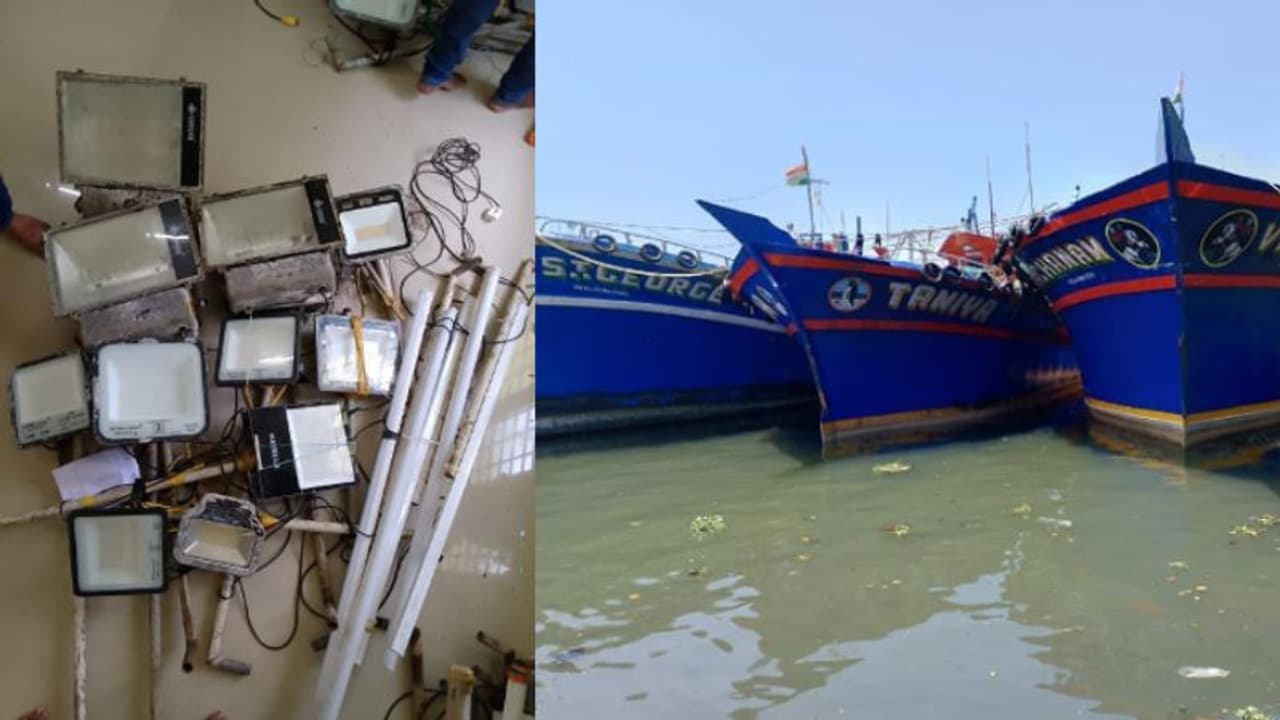 'ലൈറ്റ് പണിയായി, 3 ബോട്ടുകളെ പൊക്കി'; ഉടമക്ക് കിട്ടിയത് 7 ലക്ഷം രൂപയുടെ പിഴ, 3.5 ലക്ഷത്തിന്‍റെ മീനും പോയി!