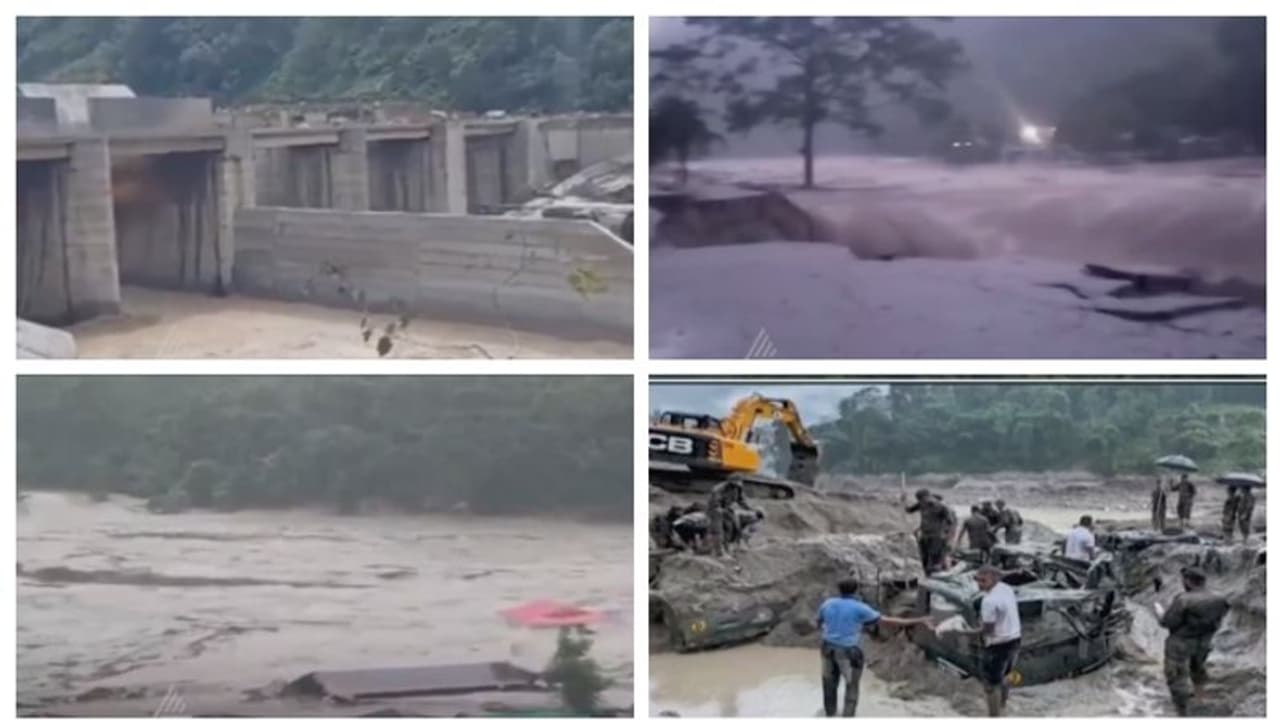 മഴ, ഡാം തകർന്നു, പ്രളയം: കാണാതായ 62 പേരെ ജീവനോടെ കണ്ടെത്തി, രക്ഷാദൗത്യം ദുർഘടമാക്കി സിക്കിമിൽ മഴ തുടരുന്നു മഴ, ഡാം തകർന്നു, പ്രളയം: കാണാതായ 62 പേരെ ജീവനോടെ കണ്ടെത്തി, രക്ഷാദൗത്യം ദുർഘടമാക്കി സിക്കിമിൽ മഴ തുടരുന്നു