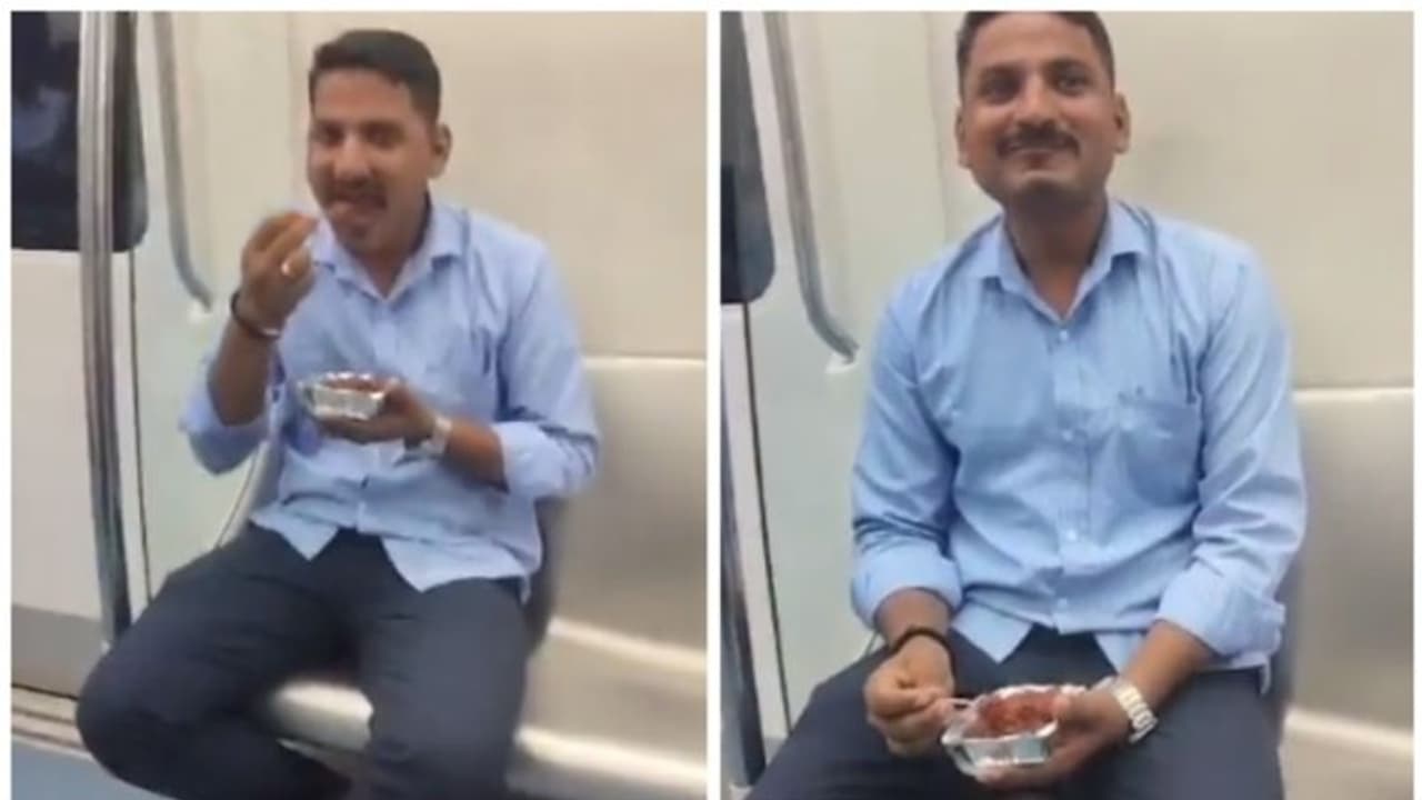 മെട്രോയ്ക്കുള്ളിൽ വച്ച് 'ഗോബി മഞ്ചൂരിയൻ' കഴിച്ചു; പിന്നാലെ പിഴ !