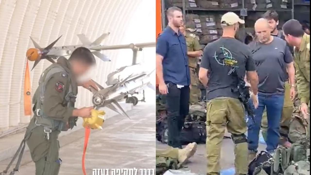 'ಉಗ್ರರಿಗೆ ಇದೇ Swords of Iron ಗಿಫ್ಟ್‌' ಫೈಟರ್‌ ಜೆಟ್‌ಗೆ ಬಾಂಬ್‌ ಜೋಡಿಸುವ ವಿಡಿಯೋ ರಿಲೀಸ್ ಮಾಡಿದ ಇಸ್ರೇಲ್‌!