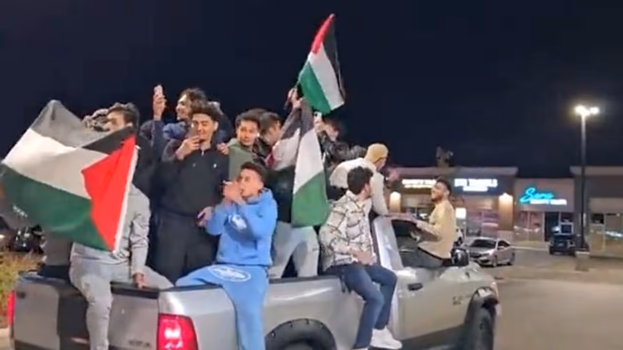 Shocking! Brazen celebrations in Canada after Hamas makes Israel bleed (WATCH) Shocking! Brazen celebrations in Canada after Hamas makes Israel bleed (WATCH)