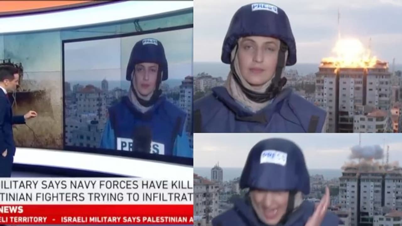 ഒരുനിമിഷം ശ്വാസം നിലച്ചു! ശബ്ദമിടറി, ലൈവിനിടെ നിലവിളിച്ച് മാറി റിപ്പോർട്ടർ; ഗാസയിലെ നടുക്കുന്ന ദൃശ്യം VIDEO ഒരുനിമിഷം ശ്വാസം നിലച്ചു! ശബ്ദമിടറി, ലൈവിനിടെ നിലവിളിച്ച് മാറി റിപ്പോർട്ടർ; ഗാസയിലെ നടുക്കുന്ന ദൃശ്യം VIDEO