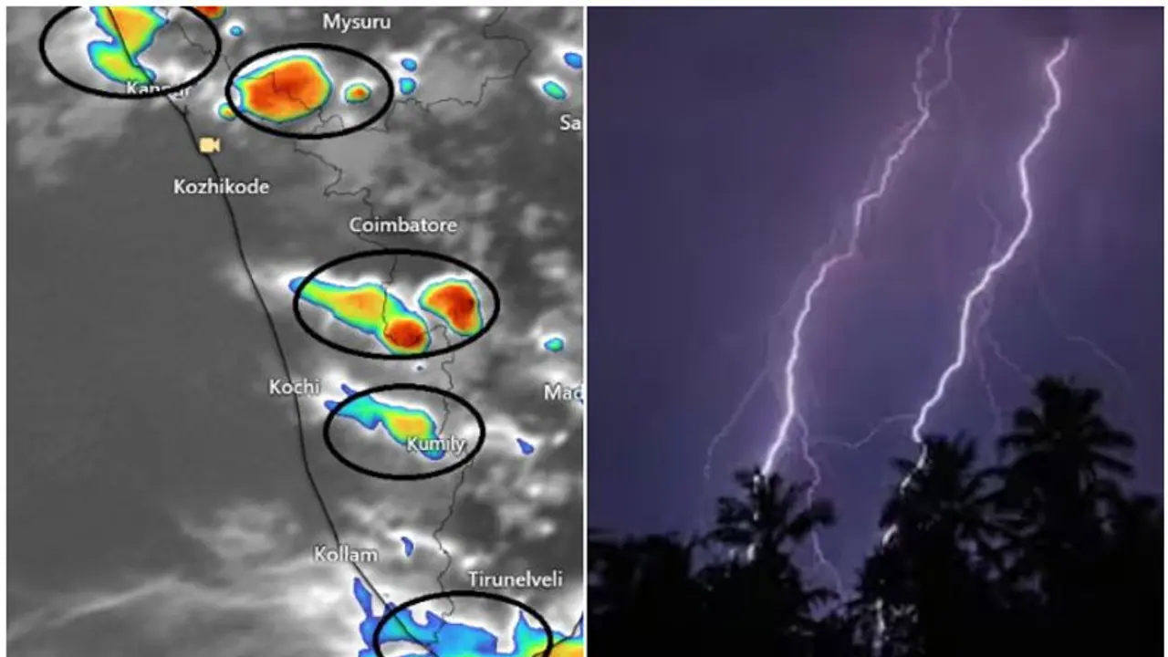 ശ്രദ്ധിക്കുക, കേരളത്തിലെ മഴ അറിയിപ്പിൽ മാറ്റം; വരും മണിക്കൂറിൽ 8 ജില്ലകളിൽ ഇടിമിന്നൽ മഴക്ക് സാധ്യത