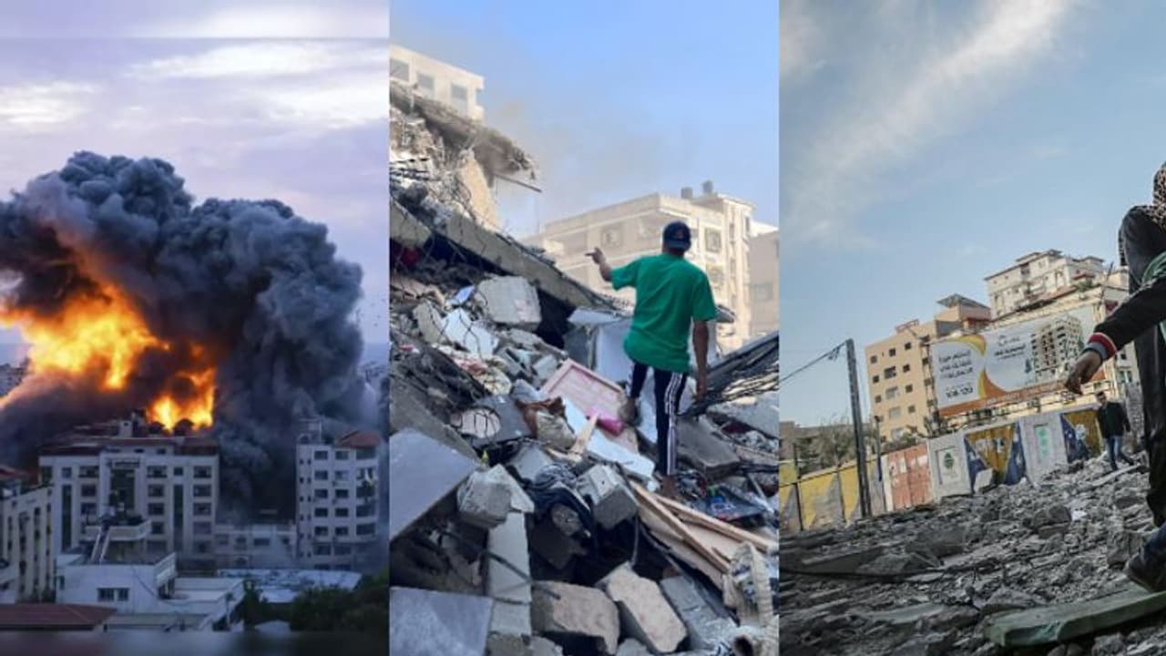 മിസൈലുകൾ തീ മഴയായി, പിടഞ്ഞ് വീണത് കുട്ടികളടക്കം, ചോര വാർന്ന് ഇസ്രയേൽ തെരുവുകളും ഗാസ മുനമ്പും, കണ്ണീർ കാഴ്ച...