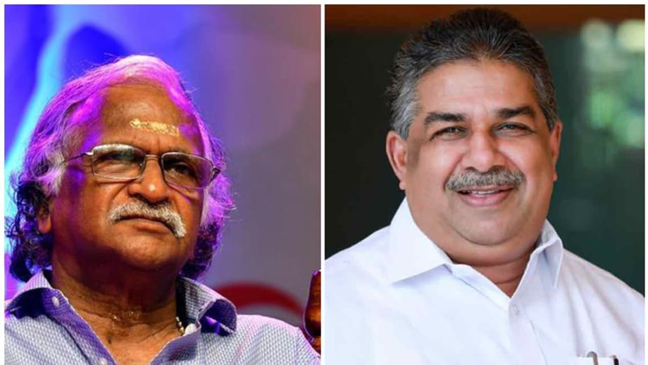 'മികച്ച പ്രതിഭ, വയലാർ അവാർഡ് നേരത്തെ കിട്ടേണ്ടത്', ശ്രീകുമാരൻ തമ്പിയുടെ വിമർശനത്തിൽ മന്ത്രിയുടെ മറുപടി 'മികച്ച പ്രതിഭ, വയലാർ അവാർഡ് നേരത്തെ കിട്ടേണ്ടത്', ശ്രീകുമാരൻ തമ്പിയുടെ വിമർശനത്തിൽ മന്ത്രിയുടെ മറുപടി