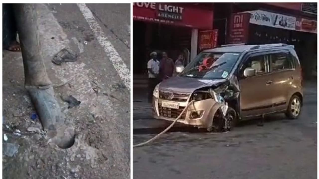 ചികിത്സ കഴിഞ്ഞ് വീട്ടിലേക്ക് മടങ്ങിയ വീട്ടമ്മക്ക് ദാരുണാന്ത്യം; കോട്ടയത്ത് കാര്‍ പോസ്റ്റിലിടിച്ച് അപകടം