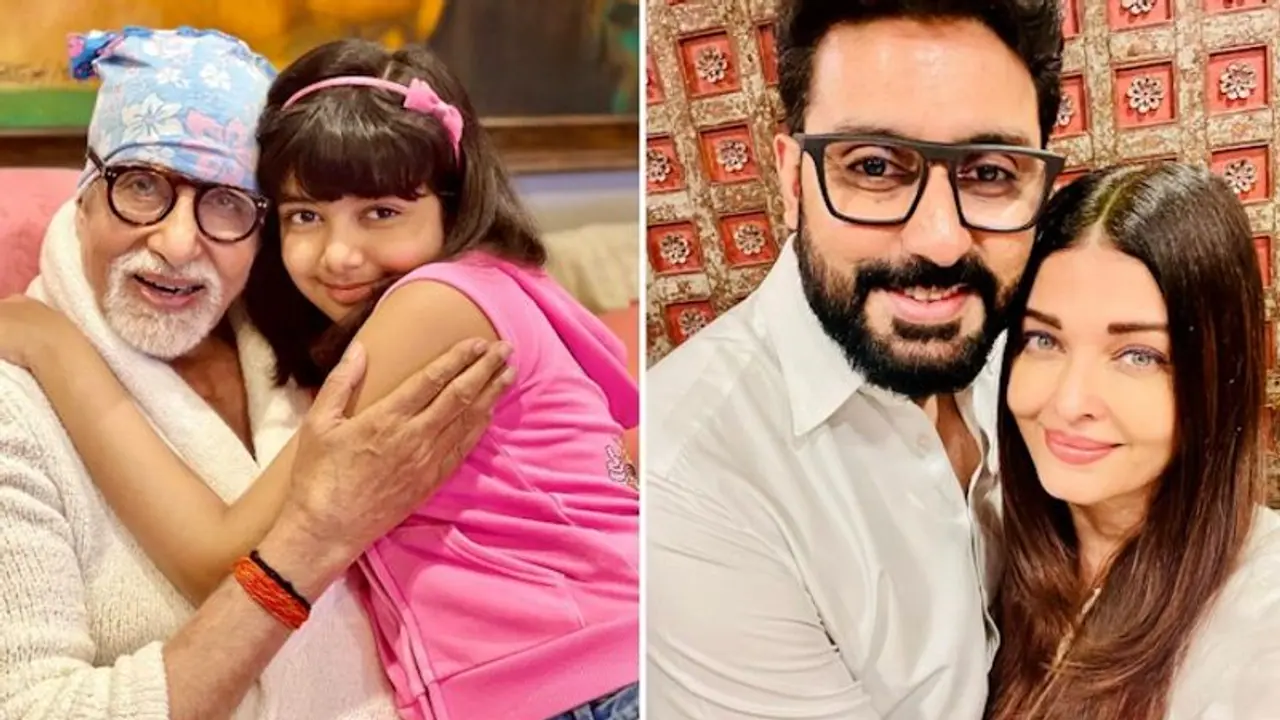 Amitabh Bachchan celebrates Birthday with fans; Abhishek Bachchan joins via Aishwarya Rai's video call