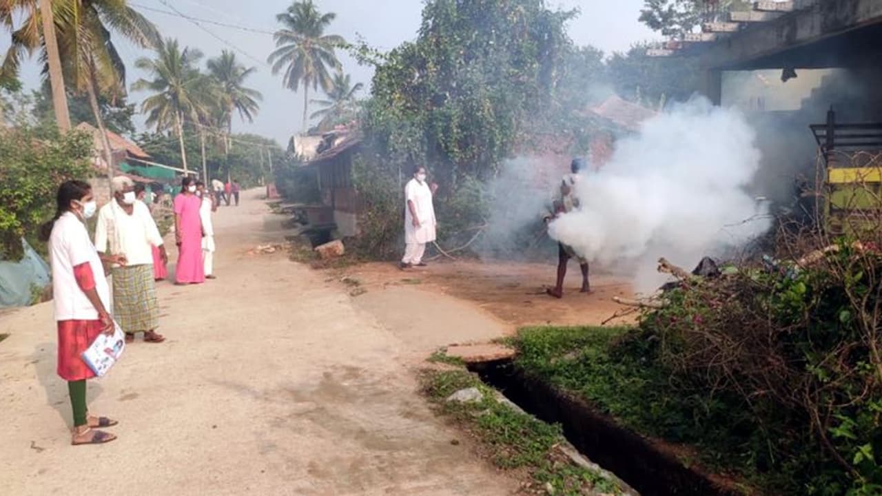 ಸೊಳ್ಳೆಗಳ ನಿಯಂತ್ರಿಸಲು ಫಾಗಿಂಗ್ ಸಿಂಪಡಣೆ ಸೊಳ್ಳೆಗಳ ನಿಯಂತ್ರಿಸಲು ಫಾಗಿಂಗ್ ಸಿಂಪಡಣೆ