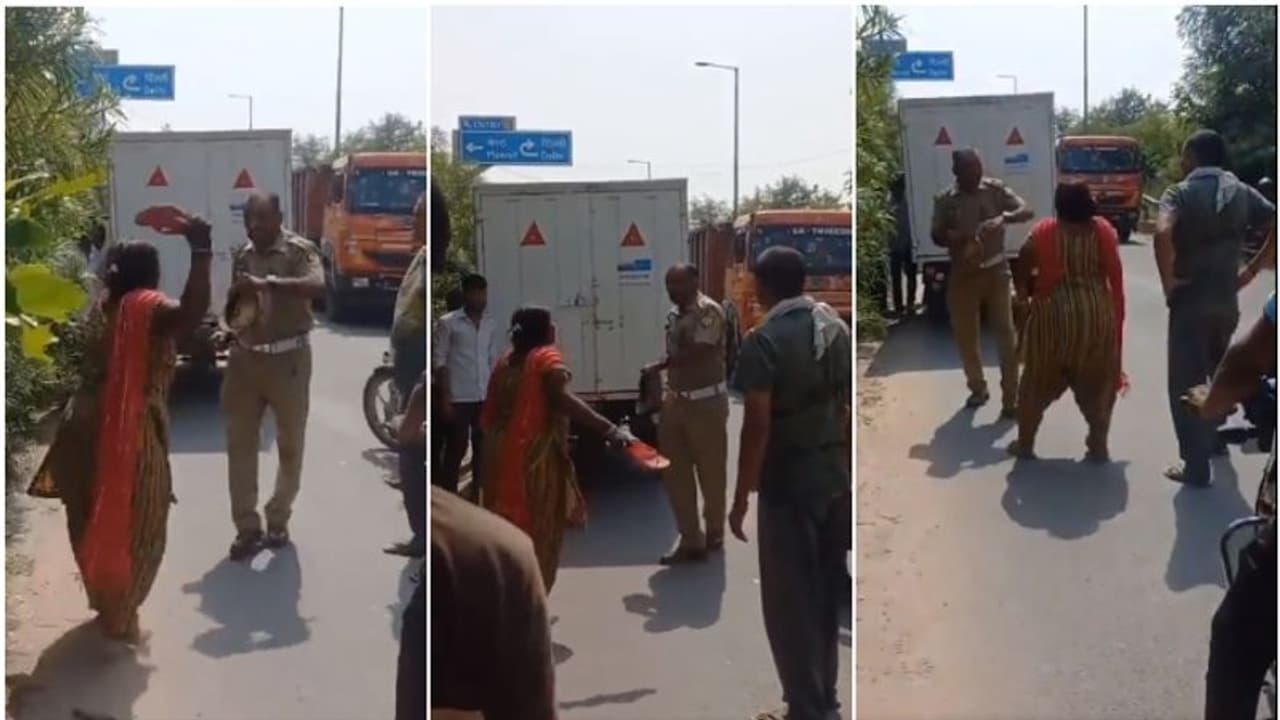 പൊലീസുകാരനെ നടുറോഡില് ചെരുപ്പ് കൊണ്ട് തല്ലി വനിതാ ഓട്ടോ ഡ്രൈവര്, ഒടുവില് സംഭവിച്ചത്; വീഡിയോ പൊലീസുകാരനെ നടുറോഡില് ചെരുപ്പ് കൊണ്ട് തല്ലി വനിതാ ഓട്ടോ ഡ്രൈവര്, ഒടുവില് സംഭവിച്ചത്; വീഡിയോ