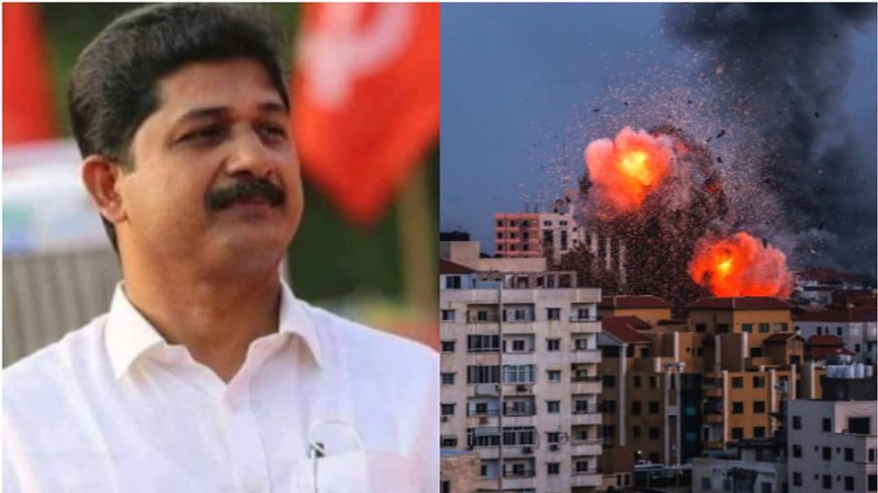 'അവൻ എന്തുതന്നെ ചെയ്തിട്ടുണ്ടെങ്കിലും അവൻ നിരപരാധിയാണ്...'; പലസ്തീനെ പിന്തുണച്ച് എം സ്വരാജിന്റെ കുറിപ്പ്