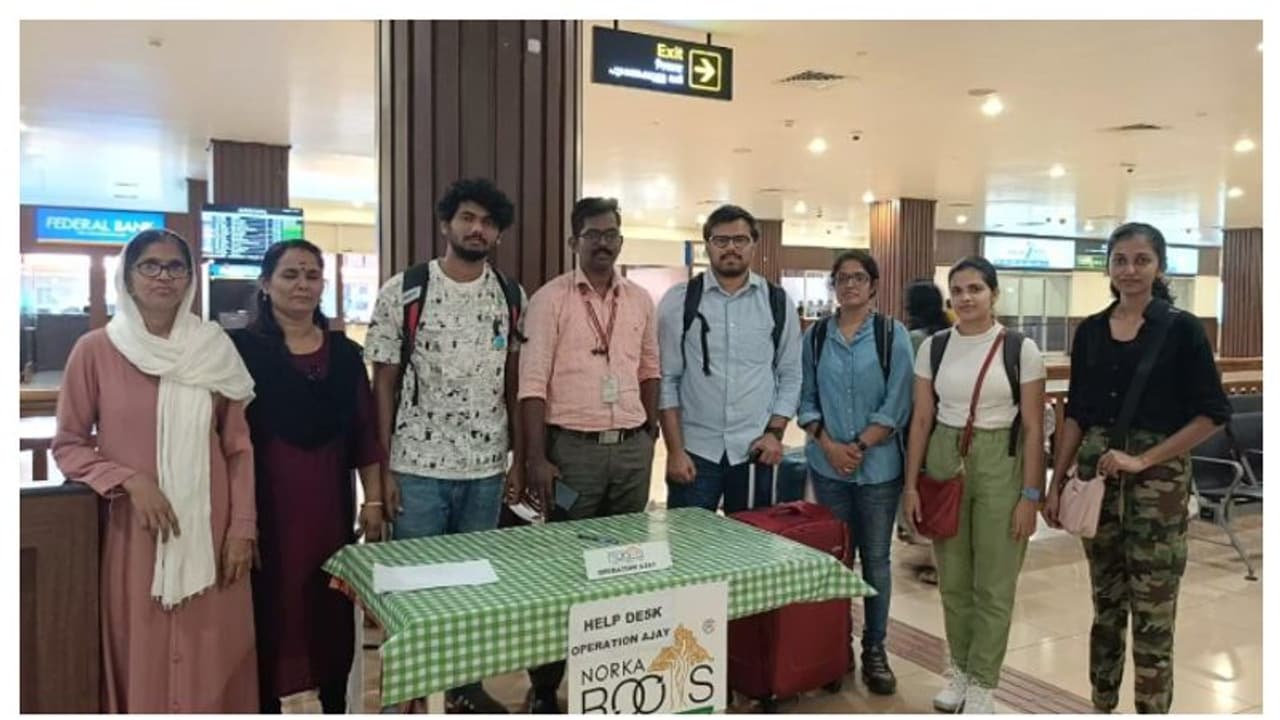 യുദ്ധഭൂമിയില്‍ നിന്ന് ആശ്വാസതീരത്തേക്ക്; ഇസ്രയേലില്‍ നിന്നെത്തിയ ആദ്യ സംഘത്തിലെ അഞ്ച് മലയാളികൾ നാടണഞ്ഞു