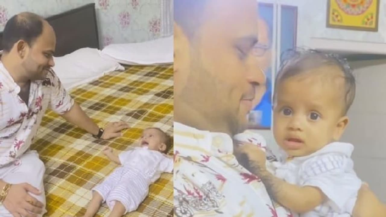 താടി വടിച്ച് ആത്മജക്ക് മുന്നിലെത്തി വിജയ്, കൈ തട്ടി മാറ്റി കുഞ്ഞ് ആത്മജ