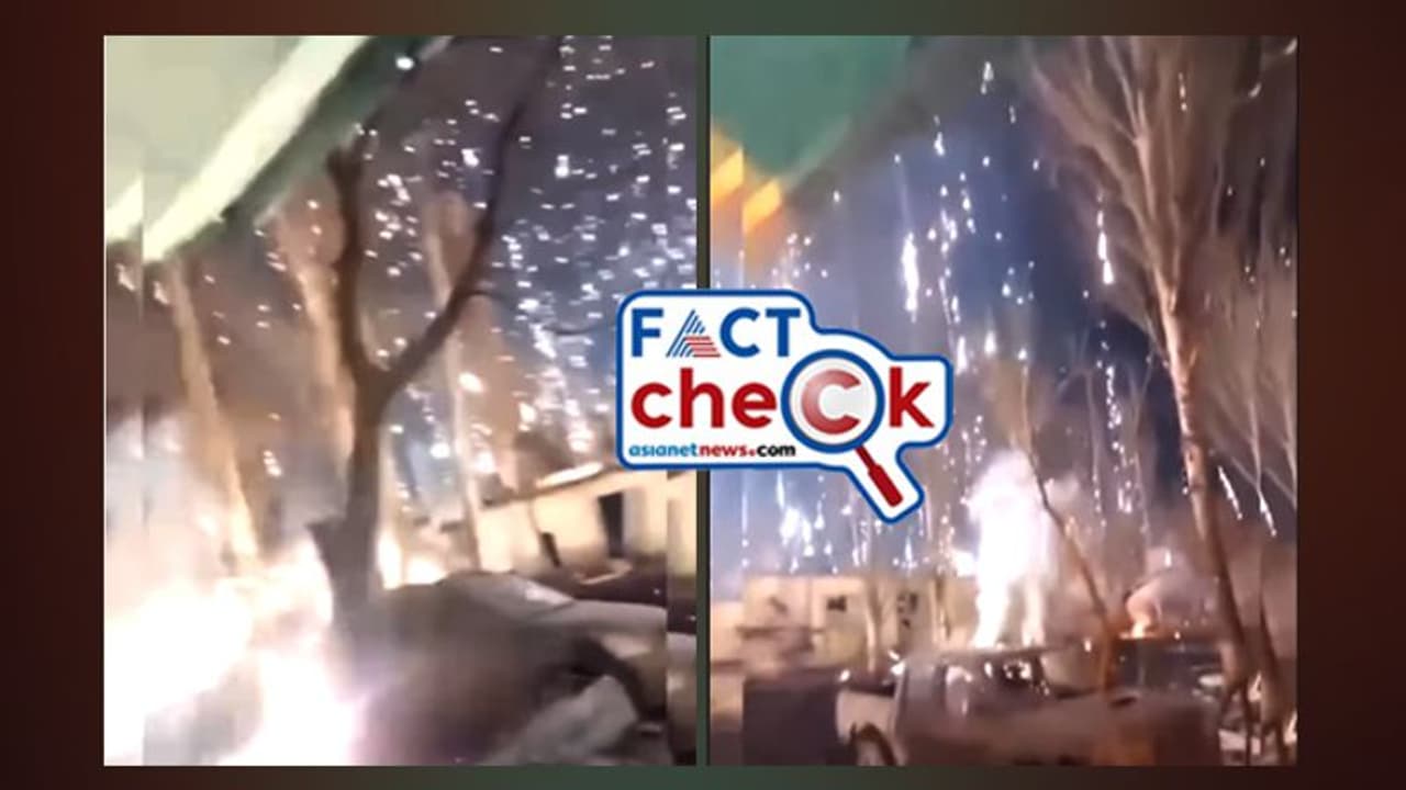 ഗാസയിൽ ഇസ്രയേല് വൈറ്റ് ഫോസ്ഫറസ് ബോംബ് വർഷിക്കുന്നതോ ഈ ദൃശ്യം? Fact Check ഗാസയിൽ ഇസ്രയേല് വൈറ്റ് ഫോസ്ഫറസ് ബോംബ് വർഷിക്കുന്നതോ ഈ ദൃശ്യം? Fact Check