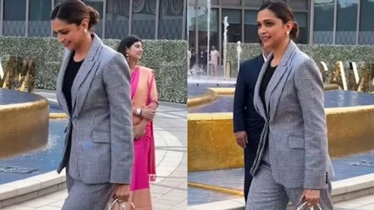 Deepika Padukone ramps up style quotient; exudes 'boss lady' vibes in checkered pantsuit WATCH Deepika Padukone ramps up style quotient; exudes 'boss lady' vibes in checkered pantsuit WATCH