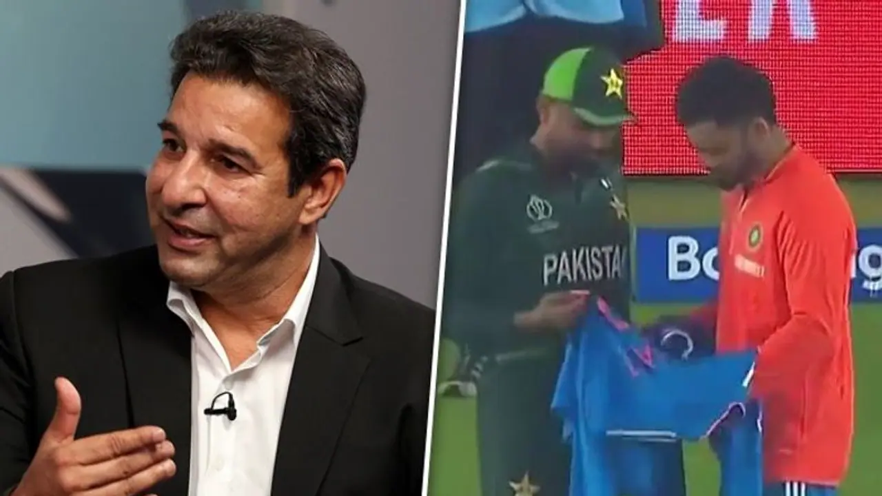 ODI World Cup 2023: Wasim Akram criticizes Babar Azam for jersey exchange with Virat Kohli ODI World Cup 2023: Wasim Akram criticizes Babar Azam for jersey exchange with Virat Kohli