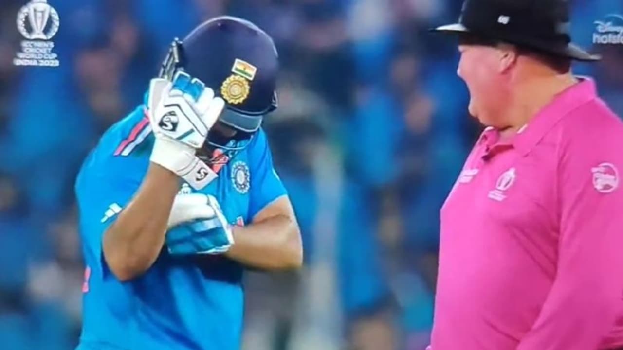 ഹാരിസ് റൗഫിനെ സിക്സടിച്ചതിന് പിന്നാലെ ഇതൊക്കെ എങ്ങനെ സാധിക്കുന്നുവെന്ന് അമ്പയർ, കാണാം ഹിറ്റ്‌മാന്‍റെ മറുപടി