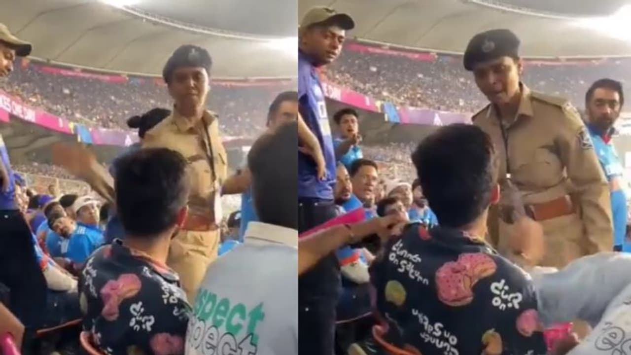 ഗ്രൗണ്ടിൽ ഹാരിസ് റൗഫിനെ തൂക്കിയടിച്ച് ഹിറ്റ്മാന്; ഗ്യാലറിയിൽ ആരാധകന്റെ കരണം പുകച്ച് വനിതാ പൊലീസ് വീഡിയോ ഗ്രൗണ്ടിൽ ഹാരിസ് റൗഫിനെ തൂക്കിയടിച്ച് ഹിറ്റ്മാന്; ഗ്യാലറിയിൽ ആരാധകന്റെ കരണം പുകച്ച് വനിതാ പൊലീസ് വീഡിയോ