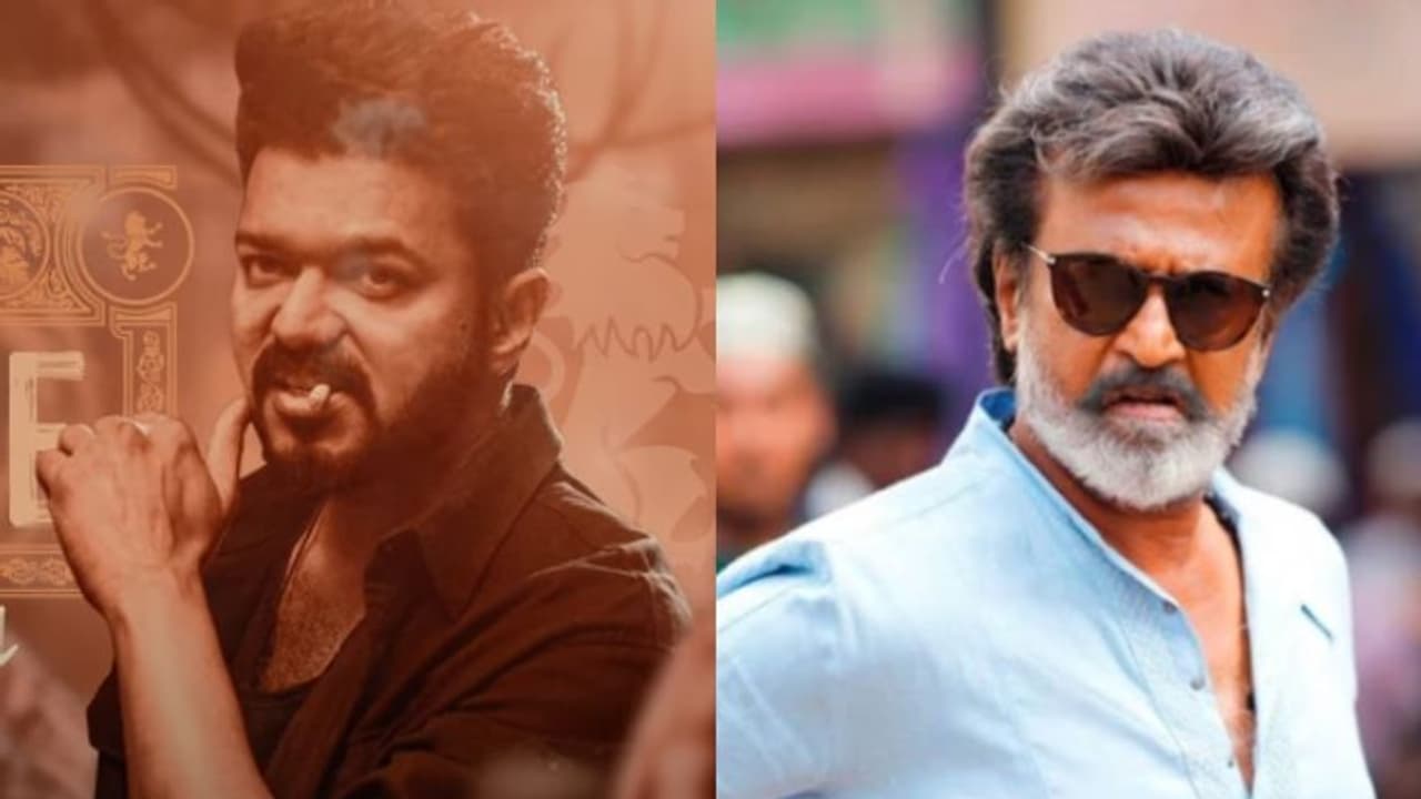 10 ചിത്രങ്ങൾ, രജനികാന്തിനെ പിന്തള്ളി വിജയ് മുന്നില്; പ്രീ സെയിൽ കണക്കുമായി ഏരീസ് പ്ലെക്സ് 10 ചിത്രങ്ങൾ, രജനികാന്തിനെ പിന്തള്ളി വിജയ് മുന്നില്; പ്രീ സെയിൽ കണക്കുമായി ഏരീസ് പ്ലെക്സ്