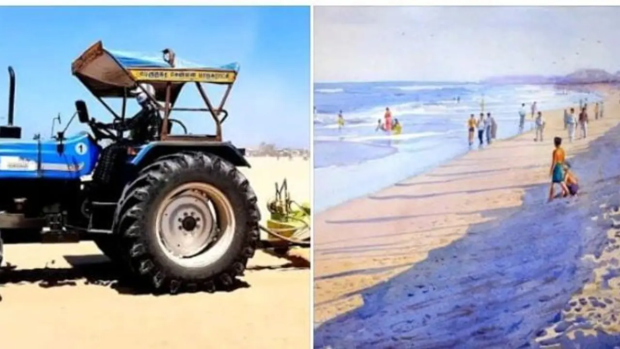 மெரினா கடற்கரையில் தூங்கிய நபர் மீது ஏறி இறங்கிய டிராக்டர்..! துடி துடித்து பலி வெளியான அதிர்ச்சி தகவல்