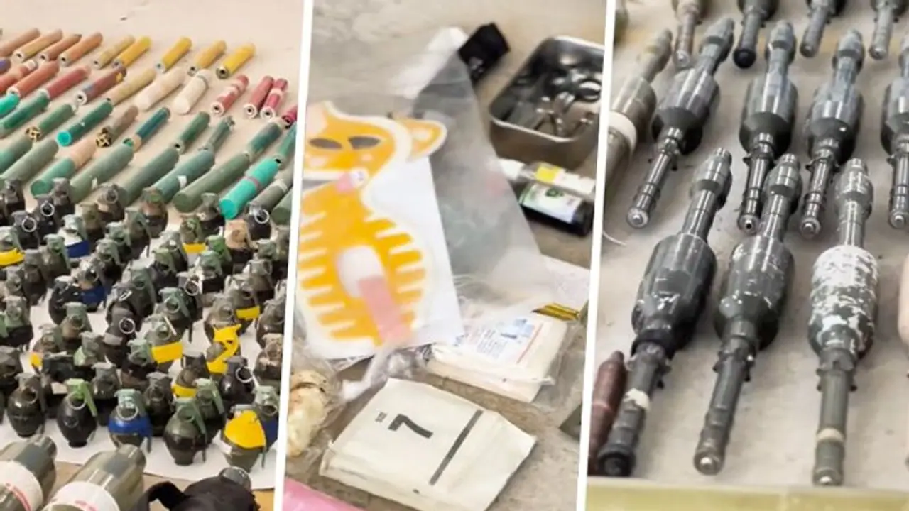 Hamas arsenal exposed: Inside the cache seized by Israel Defence Forces (WATCH) Hamas arsenal exposed: Inside the cache seized by Israel Defence Forces (WATCH)
