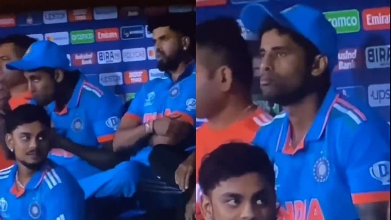 ഡഗ് ഔട്ടിലിരുന്ന് വെട്ടിവിഴുങ്ങാതെ ഗ്രൗണ്ടിലിറങ്ങി സിക്സും ഫോറും അടിക്കൂ എന്ന് ആരാധകൻ,മറുപടിയുമായി സൂര്യകുമാർ ഡഗ് ഔട്ടിലിരുന്ന് വെട്ടിവിഴുങ്ങാതെ ഗ്രൗണ്ടിലിറങ്ങി സിക്സും ഫോറും അടിക്കൂ എന്ന് ആരാധകൻ,മറുപടിയുമായി സൂര്യകുമാർ