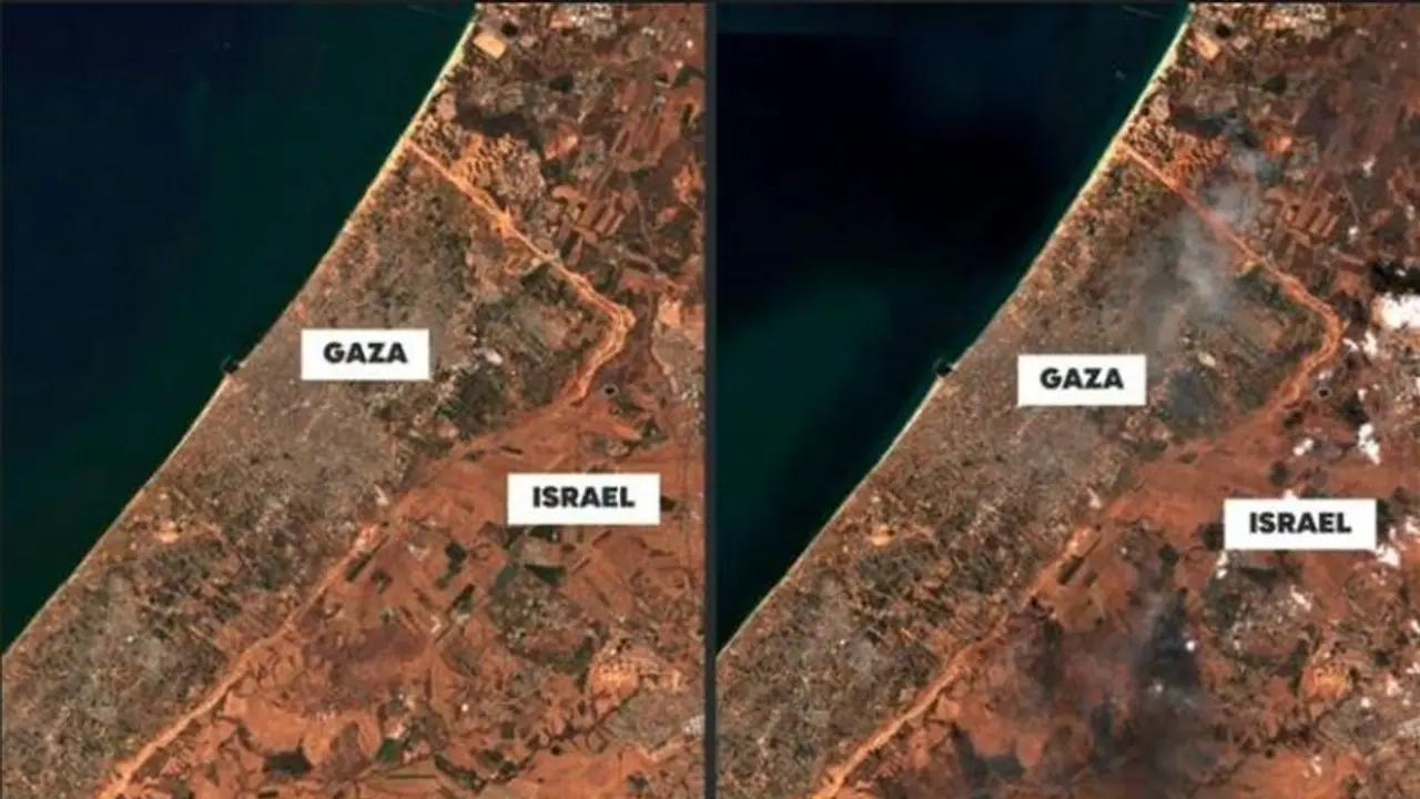 4 ದಿಕ್ಕುಗಳಿಂದ ಇಸ್ರೇಲ್ ಸುತ್ತುವರಿದ ಶತ್ರು ರಾಷ್ಟ್ರಗಳು: ಗಾಜಾ ಸಿರಿಯಾ ಲೆಬನಾನ್‌ ಮೂಲಕ ದಾಳಿ