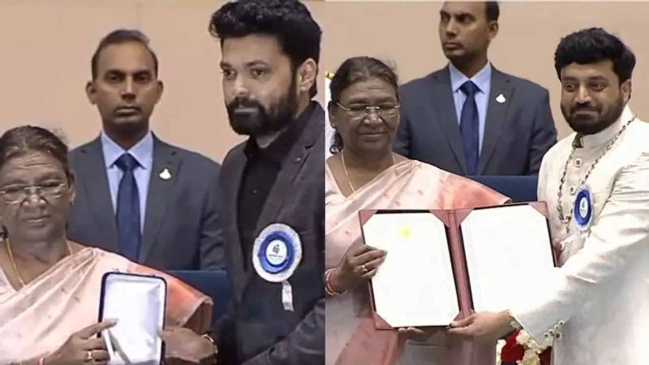 National Film Awards: ರಾಷ್ಟ್ರಪ್ರಶಸ್ತಿ ಸ್ವೀಕರಿಸಿದ ರಕ್ಷಿತ್‌ ಶೆಟ್ಟಿ, ಅನಿರುದ್‌