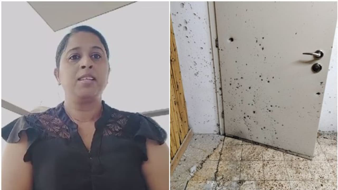 'വെടിയുണ്ടകൾ പതിച്ച വാതിൽ, ഹമാസ് അക്രമത്തെ ചെറുത്ത് മണിക്കൂറുകൾ', 'ധീരം'; മലയാളി യുവതികളെ പ്രശംസിച്ച് ഇസ്രയേൽ 'വെടിയുണ്ടകൾ പതിച്ച വാതിൽ, ഹമാസ് അക്രമത്തെ ചെറുത്ത് മണിക്കൂറുകൾ', 'ധീരം'; മലയാളി യുവതികളെ പ്രശംസിച്ച് ഇസ്രയേൽ