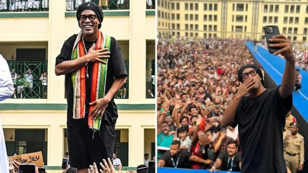 'Thank You Kolkata': Brazilian legend Ronaldinho shares his love with fans after magical moment 'Thank You Kolkata': Brazilian legend Ronaldinho shares his love with fans after magical moment