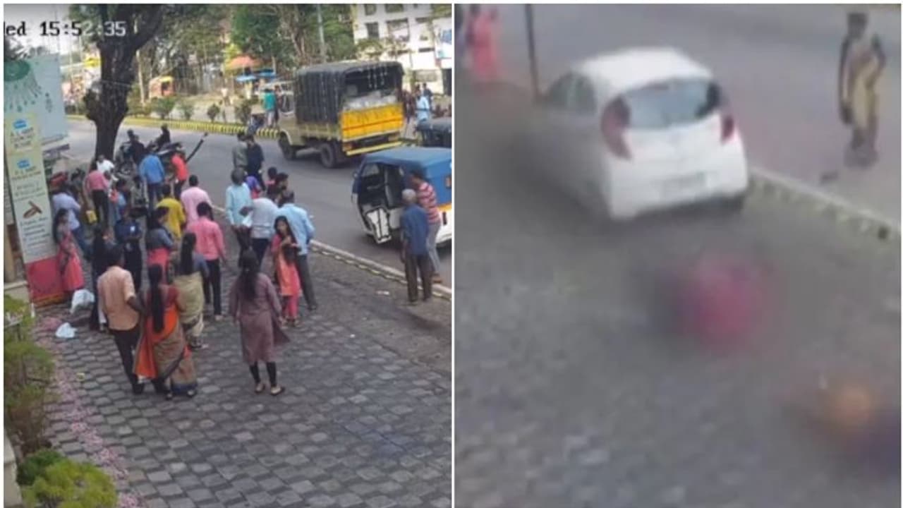 ഫുട്പാത്തിലേക്ക് പാഞ്ഞ് കയറി കാര്; യുവതിക്ക് ദാരുണാന്ത്യം, നാല് പേര് ഗുരുതരാവസ്ഥയില് ഫുട്പാത്തിലേക്ക് പാഞ്ഞ് കയറി കാര്; യുവതിക്ക് ദാരുണാന്ത്യം, നാല് പേര് ഗുരുതരാവസ്ഥയില്