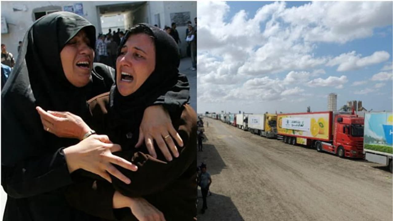 റഫ അതിർത്തി തുറക്കുമെന്ന് ഈജിപ്ത്; ഗാസയിലേക്ക് കുടിവെള്ളവും ഭക്ഷണവും എത്തും, ദിവസേന 20 ട്രക്കുകൾക്ക് അനുമതി റഫ അതിർത്തി തുറക്കുമെന്ന് ഈജിപ്ത്; ഗാസയിലേക്ക് കുടിവെള്ളവും ഭക്ഷണവും എത്തും, ദിവസേന 20 ട്രക്കുകൾക്ക് അനുമതി