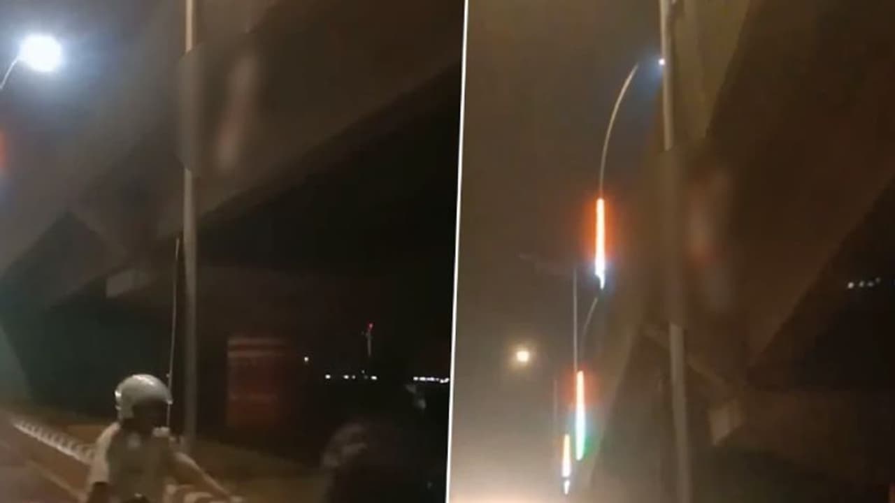 பரபரப்பான பாந்த்ரா மேம்பாலம்.. தூக்கிட்டு தற்கொலை செய்துகொண்ட நபர் இணையத்தில் பரவும் அதிர்ச்சி வீடியோ!