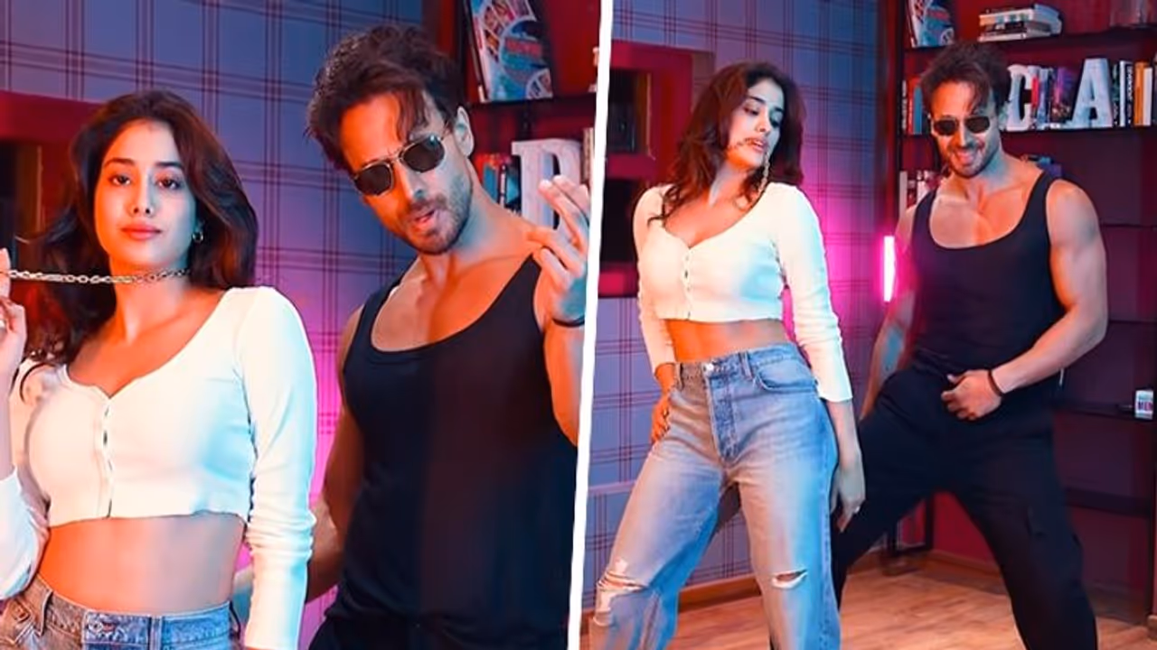Ganapath: Tiger Shroff, Jahnvi Kapoor groove to 'Hum Aaye Hain;' video sparks internet frenzy Ganapath: Tiger Shroff, Jahnvi Kapoor groove to 'Hum Aaye Hain;' video sparks internet frenzy