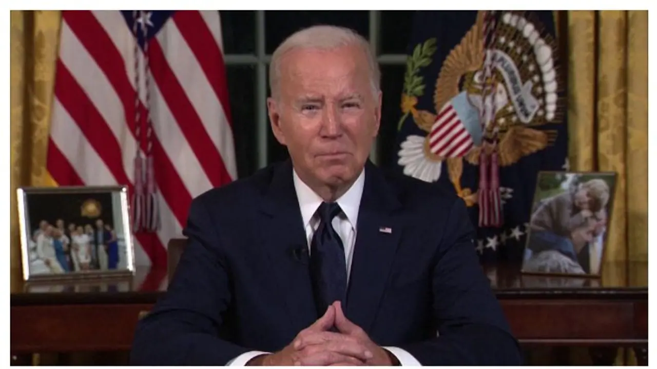 'Hamas and Vladimir Putin want to annihilate neighbouring democracies': US President Joe Biden