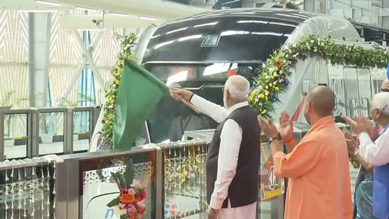 PM Modi inaugurates Delhi Ghaziabad Meerut RRTS Corridor, flags off 'Namo Bharat' (WATCH)