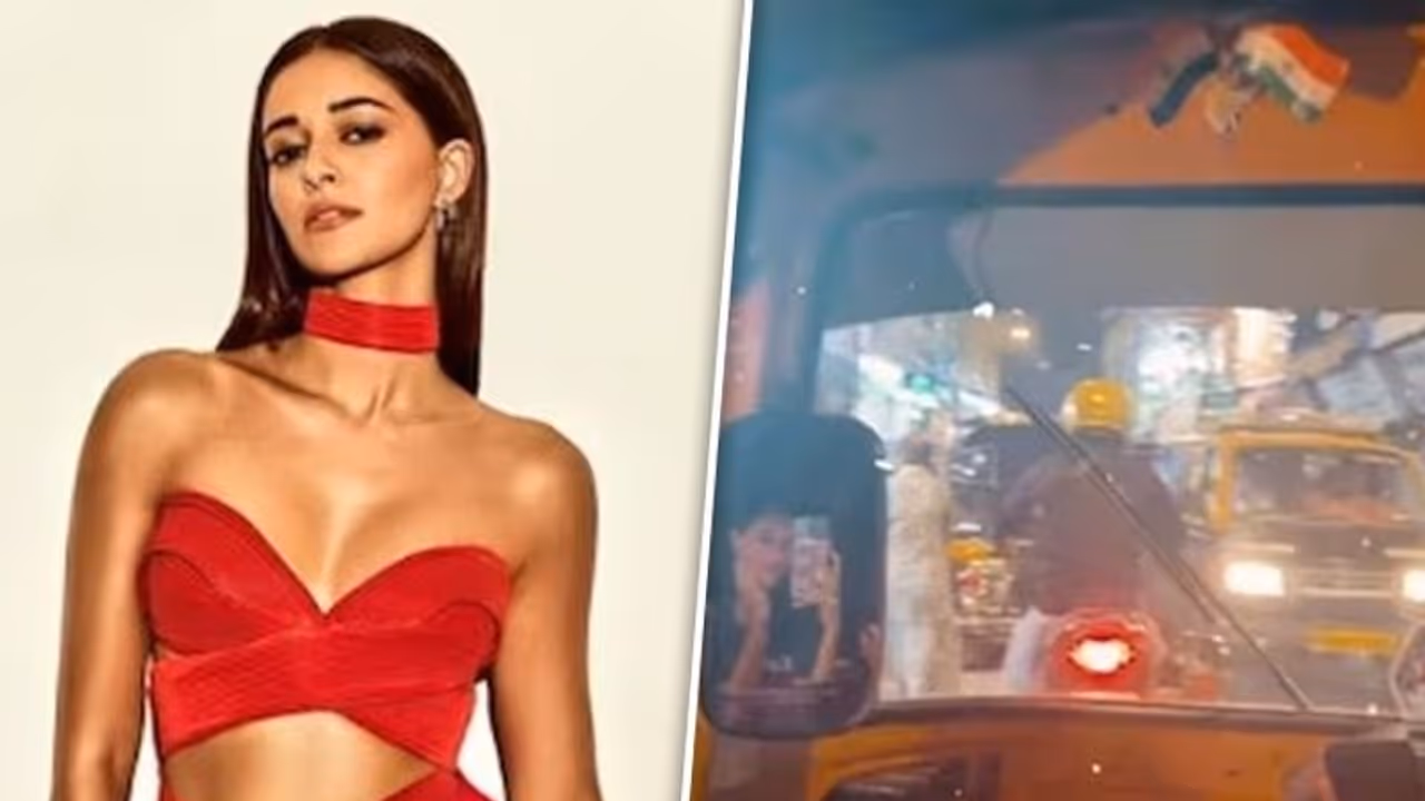 Ananya Panday wins hearts of fans by going for an autorickshaw ride; ditches her swanky car Ananya Panday wins hearts of fans by going for an autorickshaw ride; ditches her swanky car
